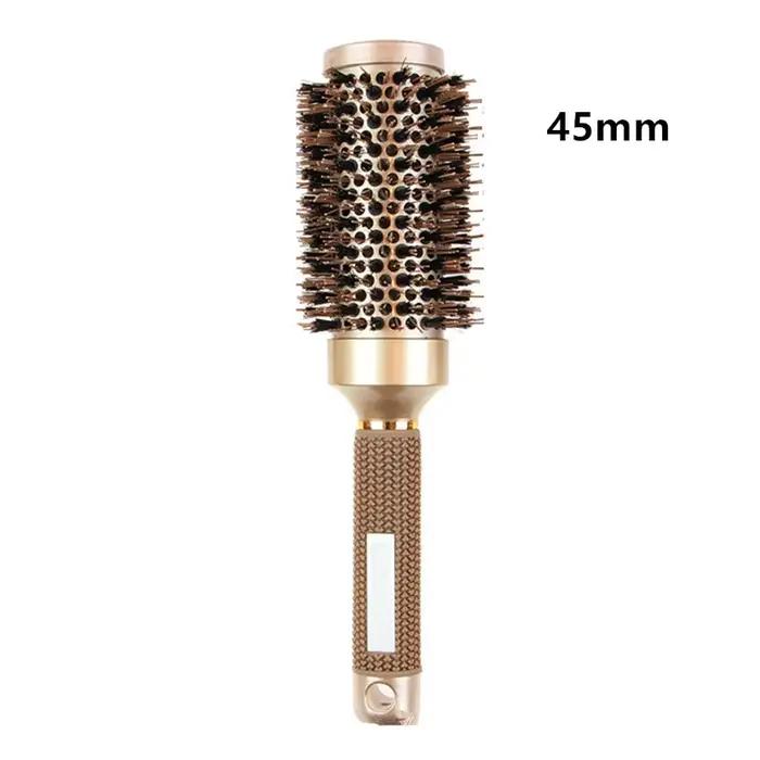 Brosse à Cheveux Ronde Professionnelle pour Salon de Coiffure, Peigne à Baril en Céramique pour Sécher, Outil de Coiffure, 1 Pièce