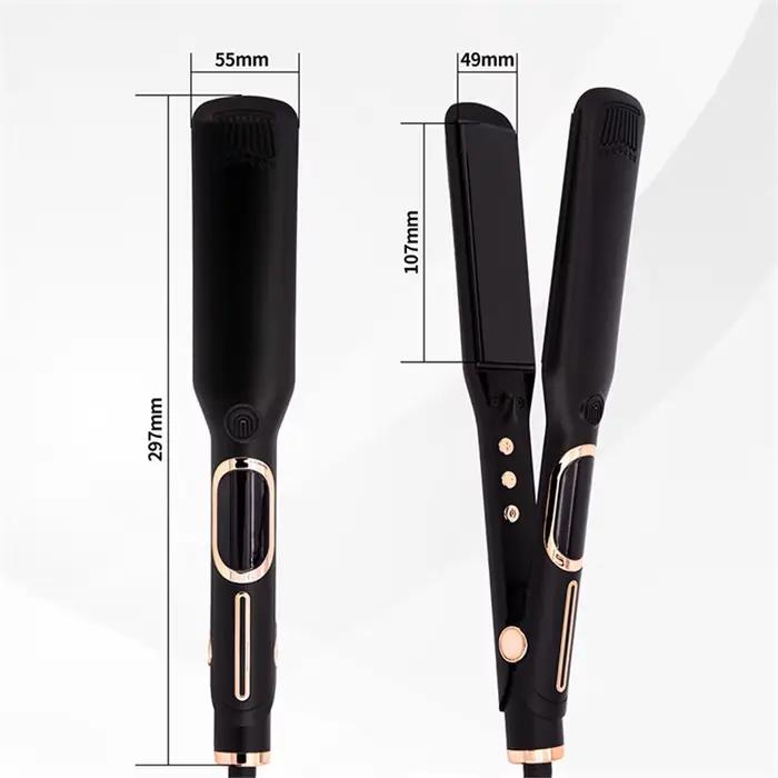 Fer à lisser bigoudi professionnel haute température chauffage rapide 450 ℉ / 480 ℉ Fer plat pour cheveux