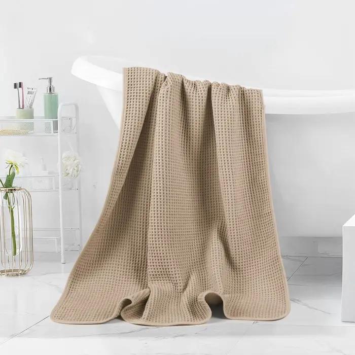 Nouvelles serviettes de bain gaufrées en microfibre