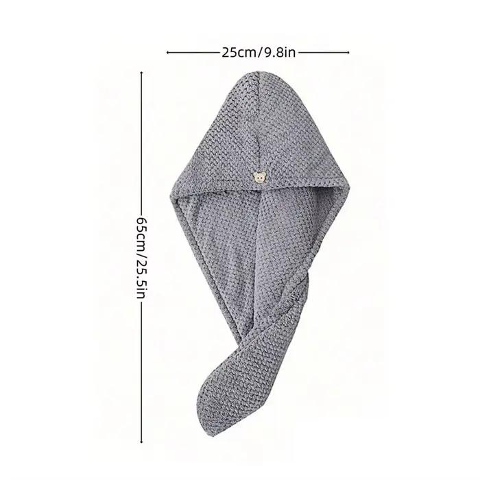 Serviette de séchage de cheveux en microfibre