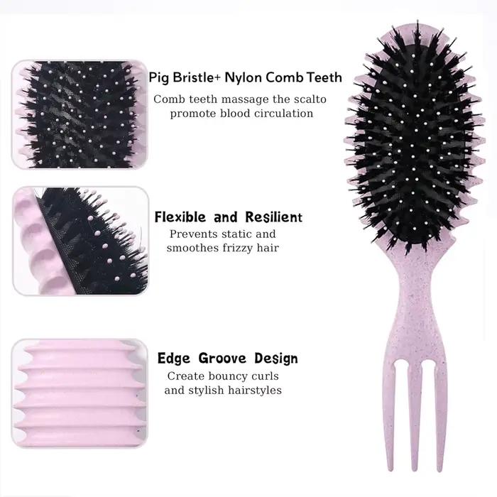 Salon maison style peigne Curl définissant rebond brosse à cheveux