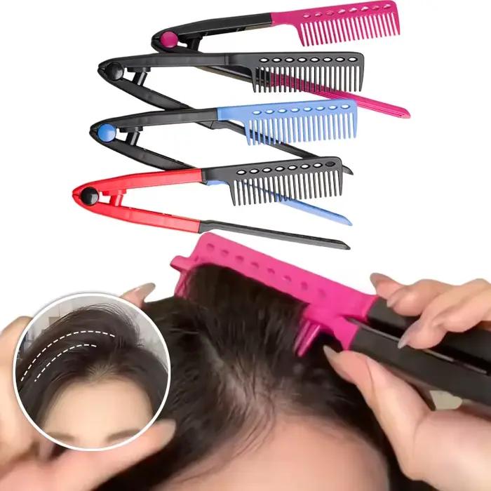 Brosse à lisser les cheveux de Type V