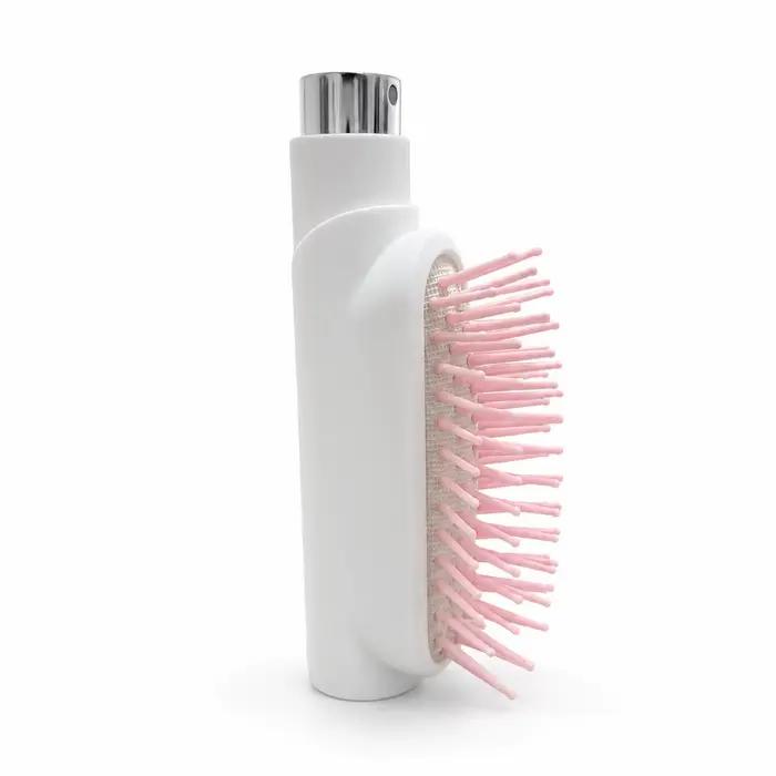 Brosse à cheveux portable 2-en-1 avec vaporisateur | Bouteille de pulvérisation intégrée