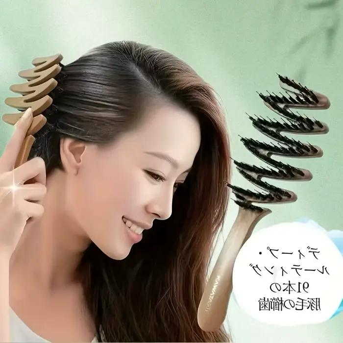 Un massage antistatique du cuir chevelu de haute qualité/brosse douce pour cheveux lisses et volumineux
