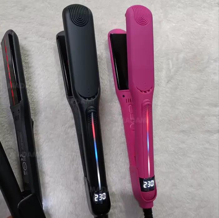 Fer plat infrarouge 450 ° F/230 ℃ Lisseur de cheveux professionnel 2 en 1