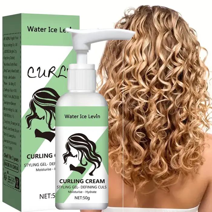 Crème à friser Water Ice Levin : votre réponse pour cheveux secs et vraiment. Transformez le frisottis en boucles