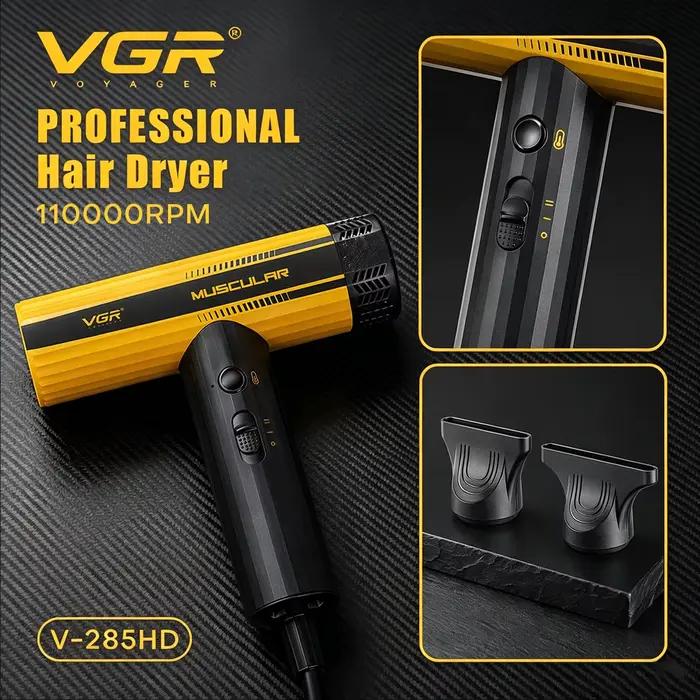 VGR Sèche-cheveux Professionnel Souffleur d'air Moteur sans balais 110 000 tr/min