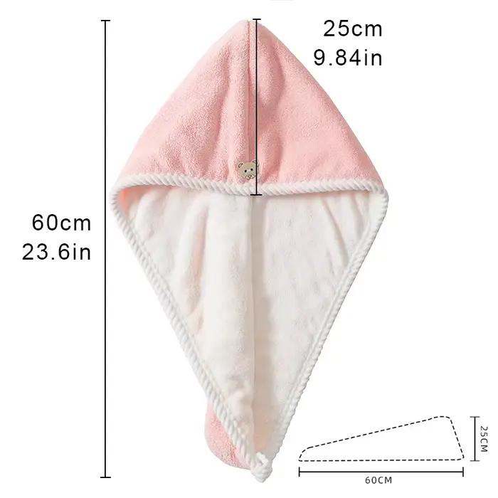 Serviette pour cheveux secs Double épaisseur