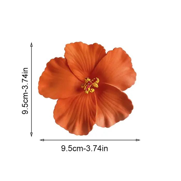Pince à cheveux en forme d'hibiscus artificiel pour femmes