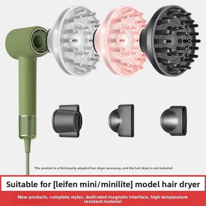 Hotte de séchage et accessoire diffuseur moelleux adapté aux sèche-cheveux Laifen Mini/MiniLite