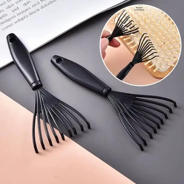 5/3/1 pièces peigne brosse à cheveux nettoyant poignée en plastique brosse de nettoyage dissolvant intégré brosse à cheveux outil de nettoyage peigne fournitures de nettoyage
