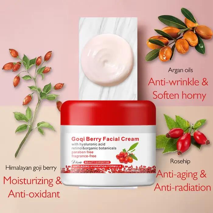 Crèmes pour le visage 100ml Goji Essence hydratante Goqi baies soins de la peau Matrimonie chinoise vigne soin du tibia