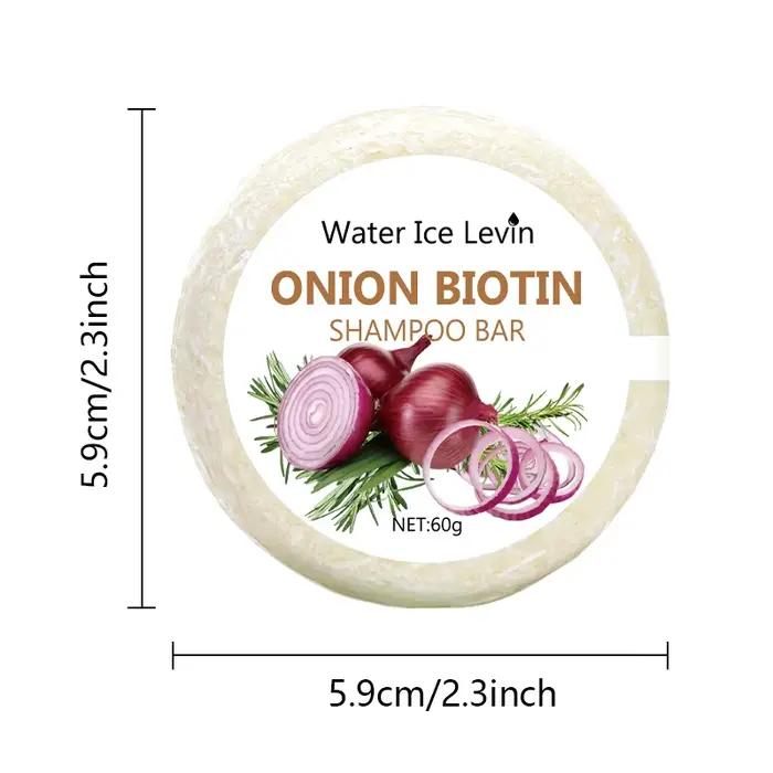 Shampooing solide à l'oignon et à la biotine - 60g