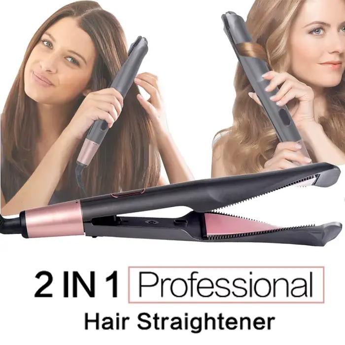 Lisseur de cheveux professionnel 2 en 1
