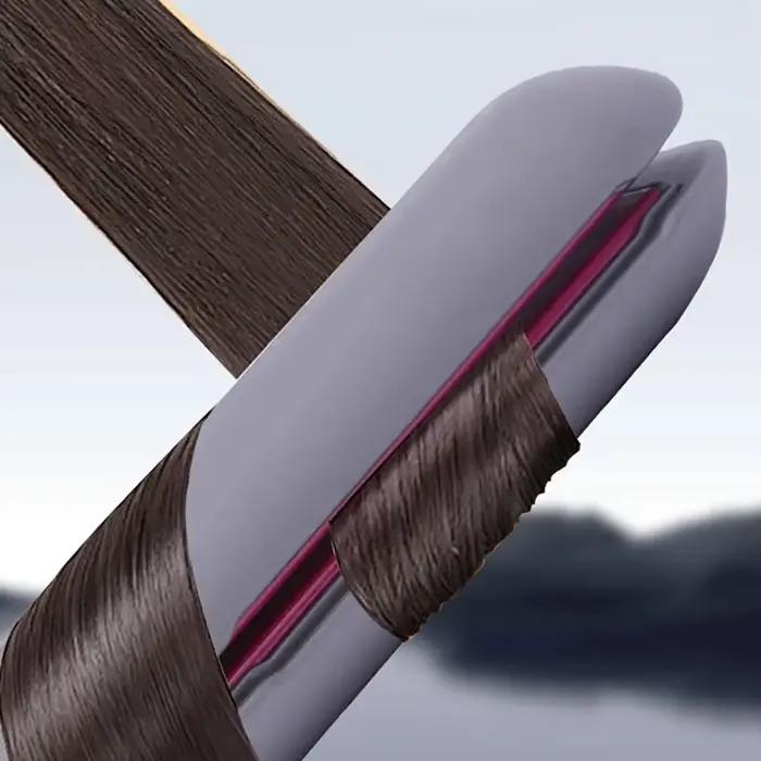Kemei fer plat en céramique professionnel pour lisseur de cheveux moins crépus finition lisse plaques flottantes outil de coiffure chaleur rapide