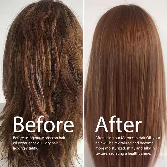 Huile capillaire marocaine MOIKA pour cheveux secs et abîmés