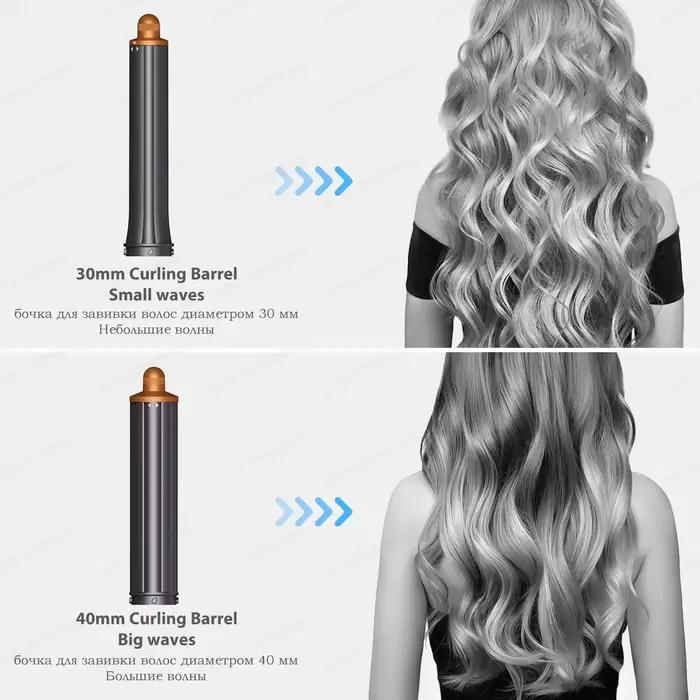 220V bigoudi 6In1 Multi coiffeur fer à friser cheveux brosse à Air chaud auto-bouclage baril doux lissage