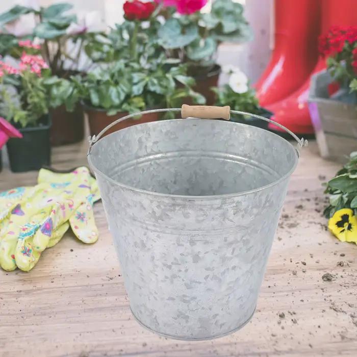 Seau d'arrosage décoratif style ferme mignon pour arrangements de fleurs séchées