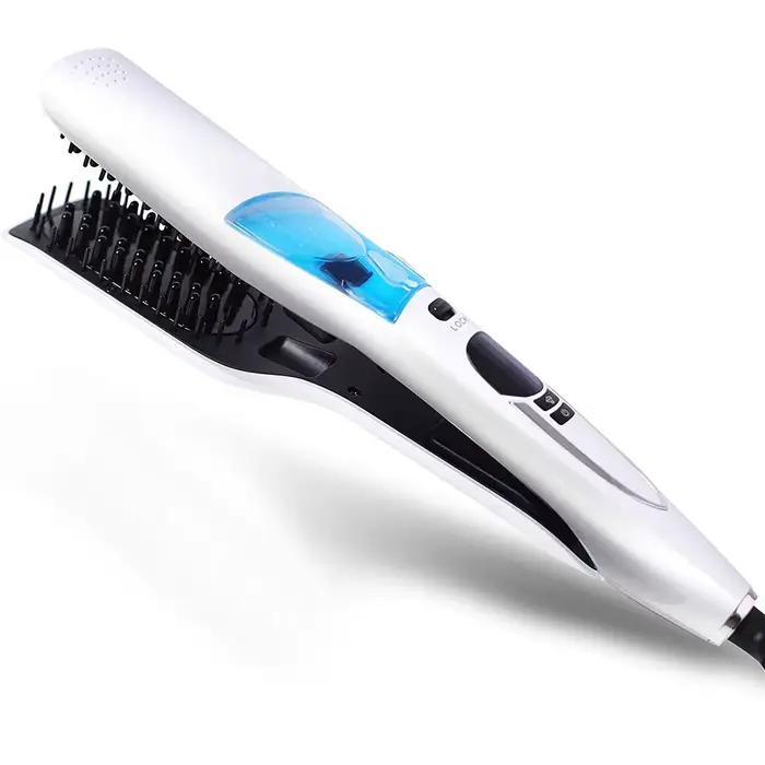 Lisseur à vapeur professionnel brosse Salon humide sec rapide ionique Steampod fer plat