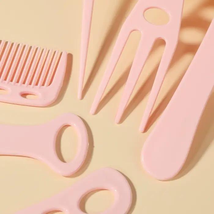 6 pièces/ensemble accessoires de coiffeur professionnels peignes de coiffure antistatiques homme style Design Salon
