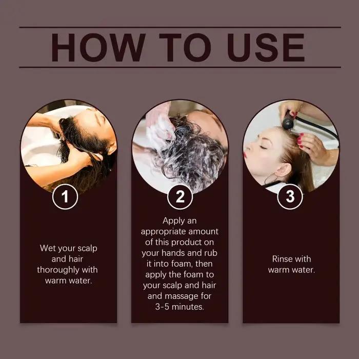 Shampoo à l'oignon rouge