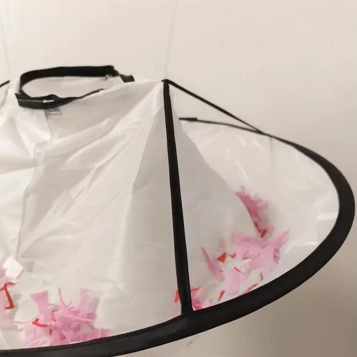 Cape de coiffure pliable pour adultes, outils de coupe de cheveux, tablier de coiffure de style parapluie avec sac de rangement