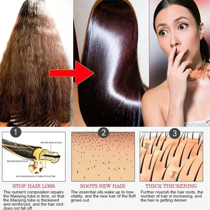 Masque capillaire lissant à la kératine