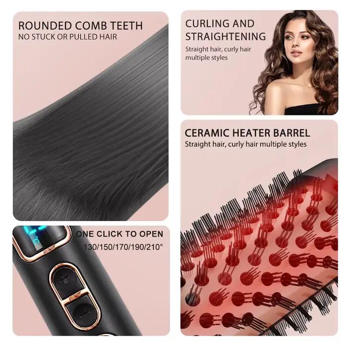 Brosse thermique en fer à friser pour Look d'extraction