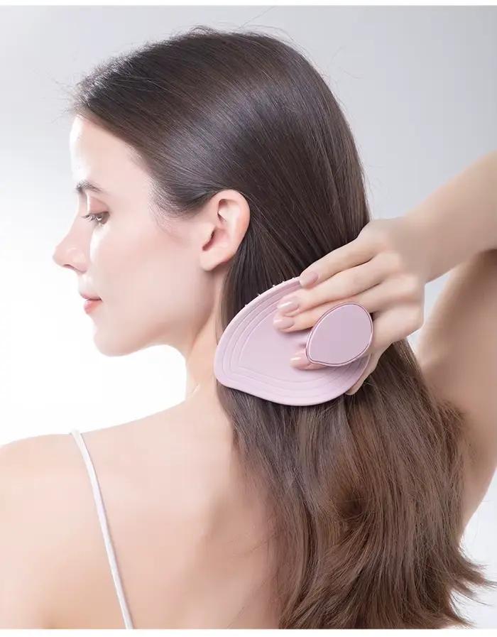 Brosse de lavage capillaire pour massage du cuir chevelu