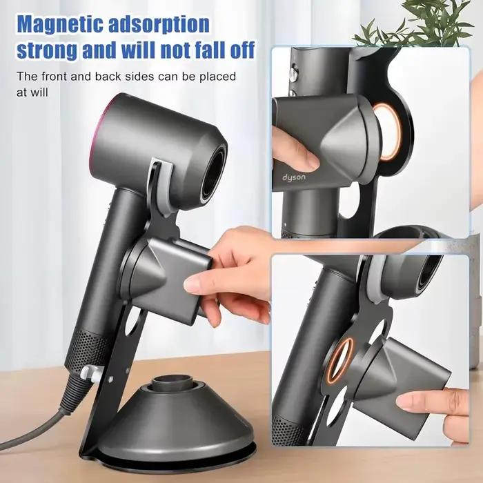 Support de séchoir à cheveux vertical en métal pour table