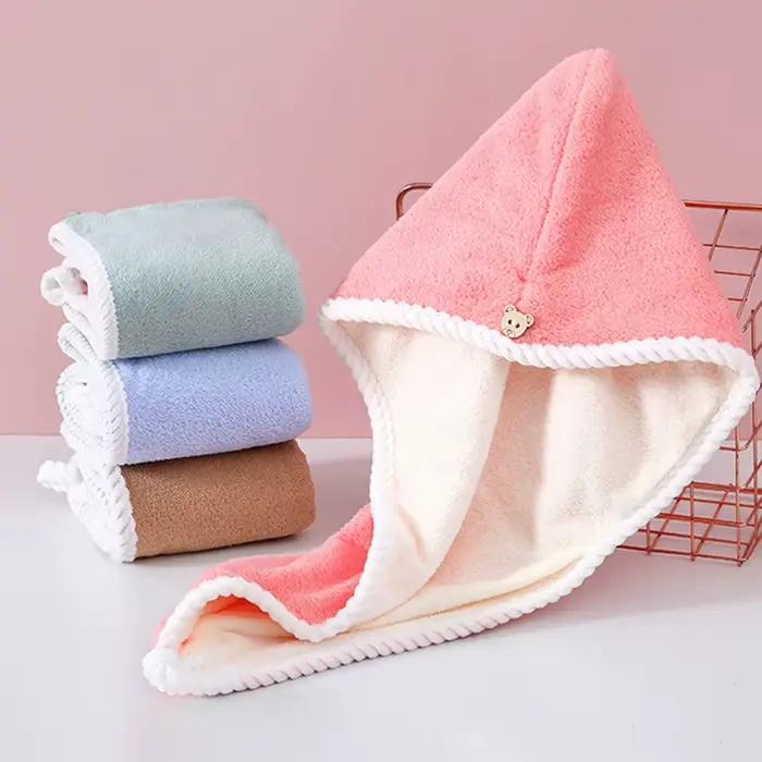 Serviette pour cheveux secs Double épaisseur
