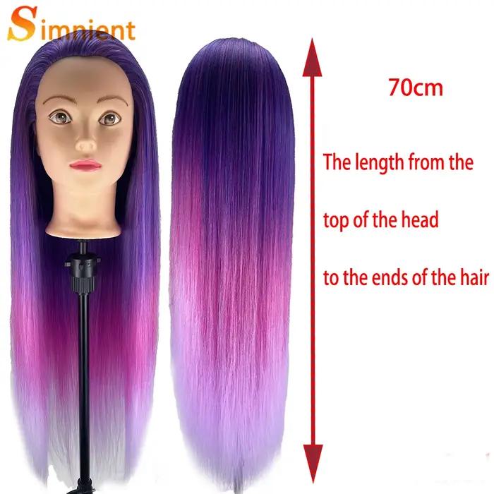 Tête de mannequin d'entraînement pour coiffure et maquillage