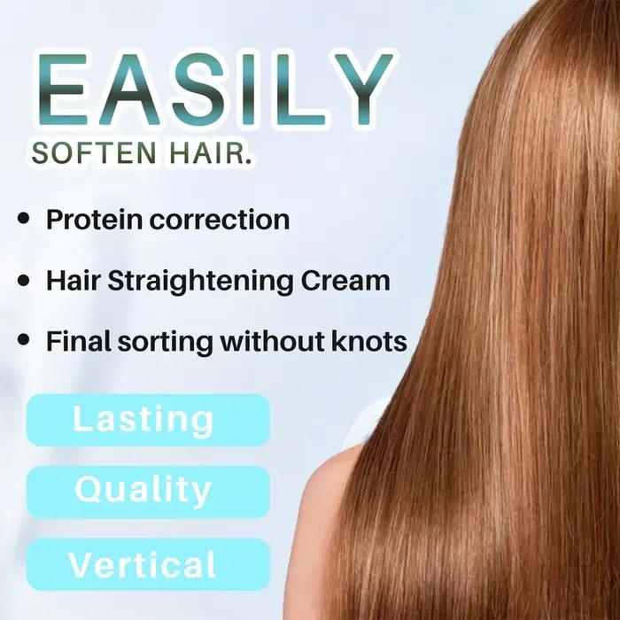 Crème de lissage des cheveux à la kératine