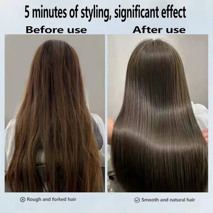 Lisseur et sèche-cheveux professionnel 2 en 1