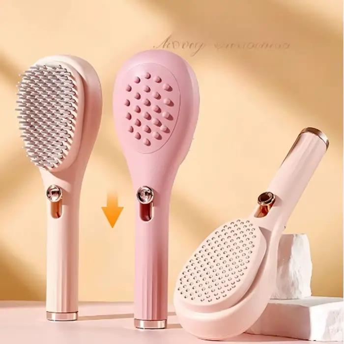1 peigne rétractable magique - Brosse antistatique massante et démêlante pour tous types de cheveux - Coffret cadeau de Noël - Outil de beauté