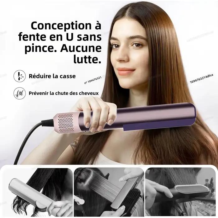 Sèche-cheveux et lisseur professionnel 2 en 1