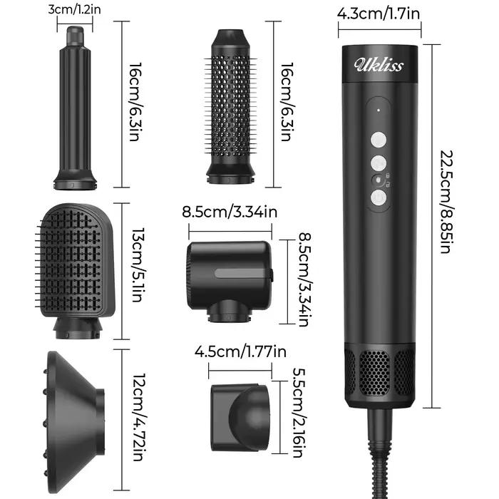 UKLISS Brosse sèche-cheveux 7 en 1