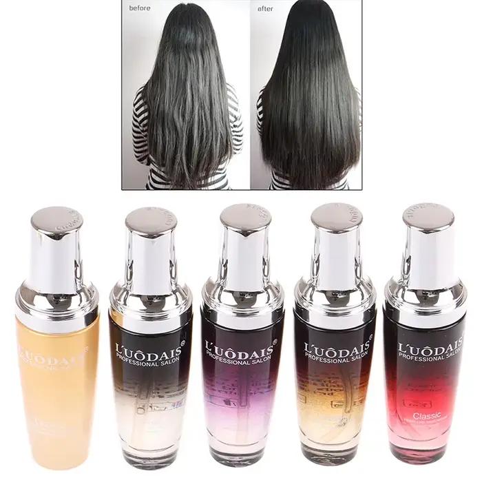 LUODAIS huile d'argan réparation des cheveux Essence de brillance plus lisse