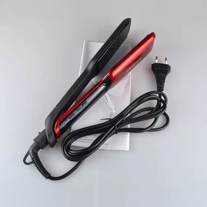 Lisseur professionnel KM-9620 multi-styles, outil de coiffure de qualité salon pour des coiffures parfaites, fer à lisser pour soins capillaires
