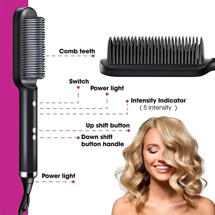 Lisseur de cheveux électrique à chauffage rapide