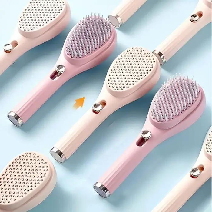 1 peigne rétractable magique - Brosse antistatique massante et démêlante pour tous types de cheveux - Coffret cadeau de Noël - Outil de beauté