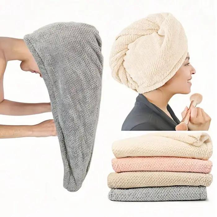 Serviette de séchage de cheveux en microfibre