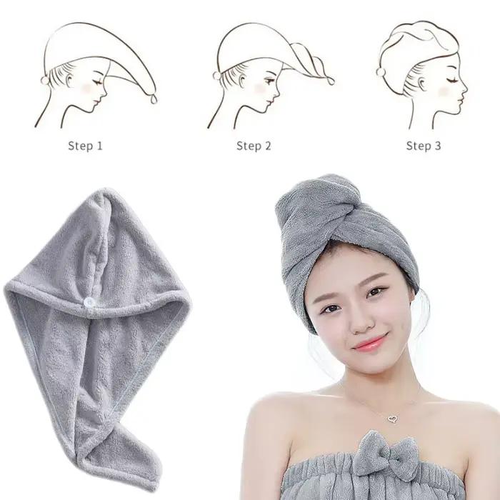 Serviette magique en microcarence pour séchage rapide des cheveux