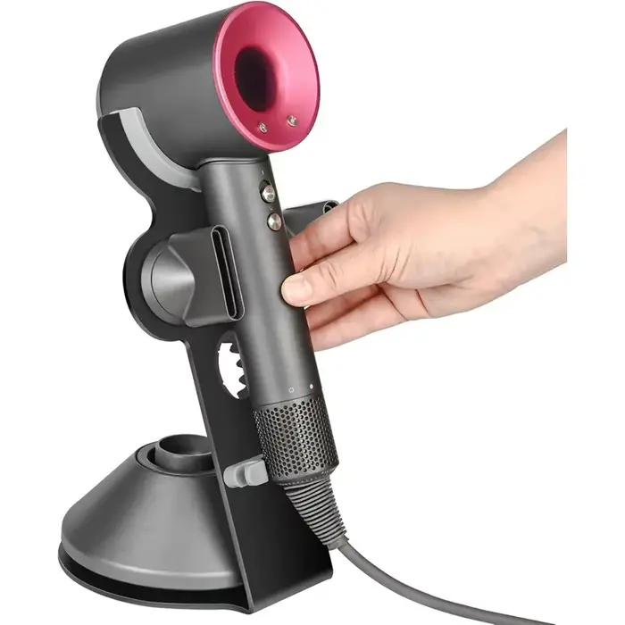 Support de séchoir à cheveux vertical en métal pour table