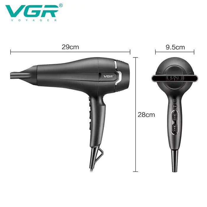VGR V-450 salon de coiffure sèche-cheveux domestique avec haute puissance et contrôle multi-engrenages pour buse de