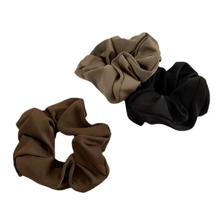 Chouchous en Satin de soie pour femmes, 1 pièce, élastiques coréens pour dames et filles, bandeau pour queue de cheval, accessoires pour cheveux
