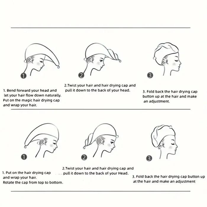 Serviette à séchage rapide pour cheveux