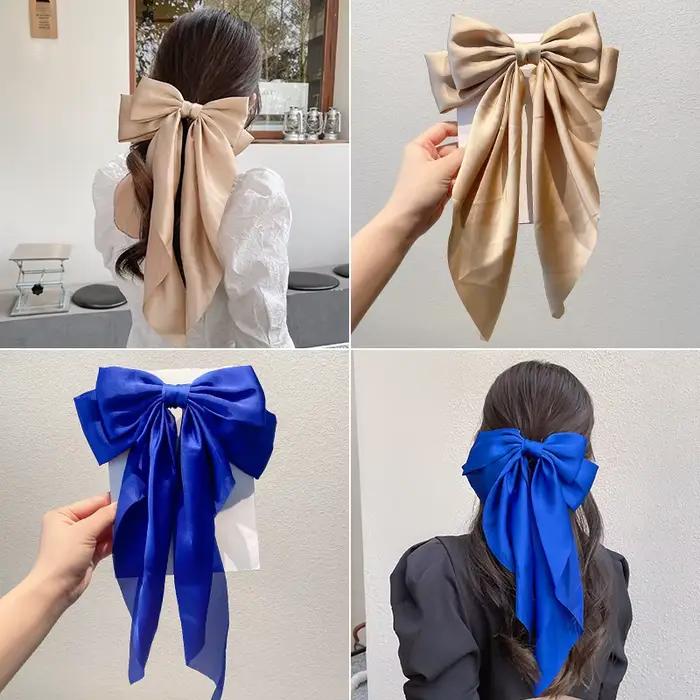 Barrette surdimensionnée à nœud pour femmes et filles