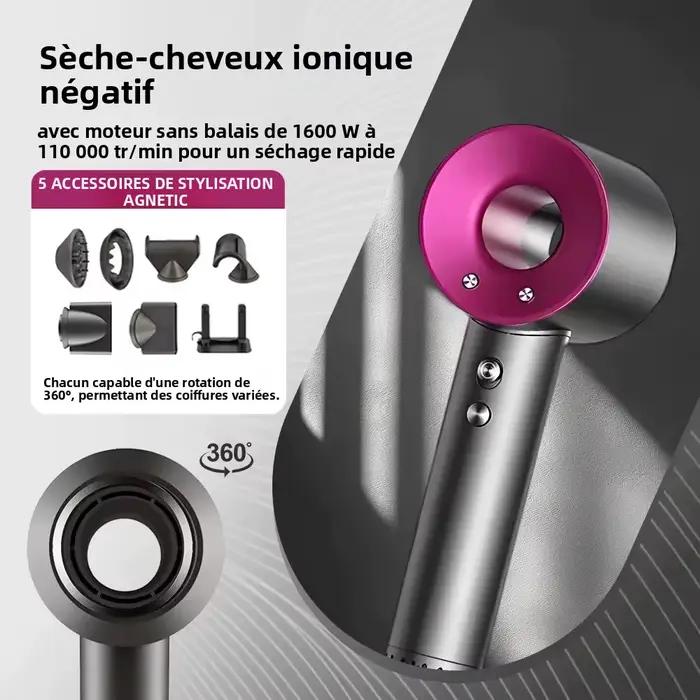 Sèche-cheveux ionique négatif haute vitesse
