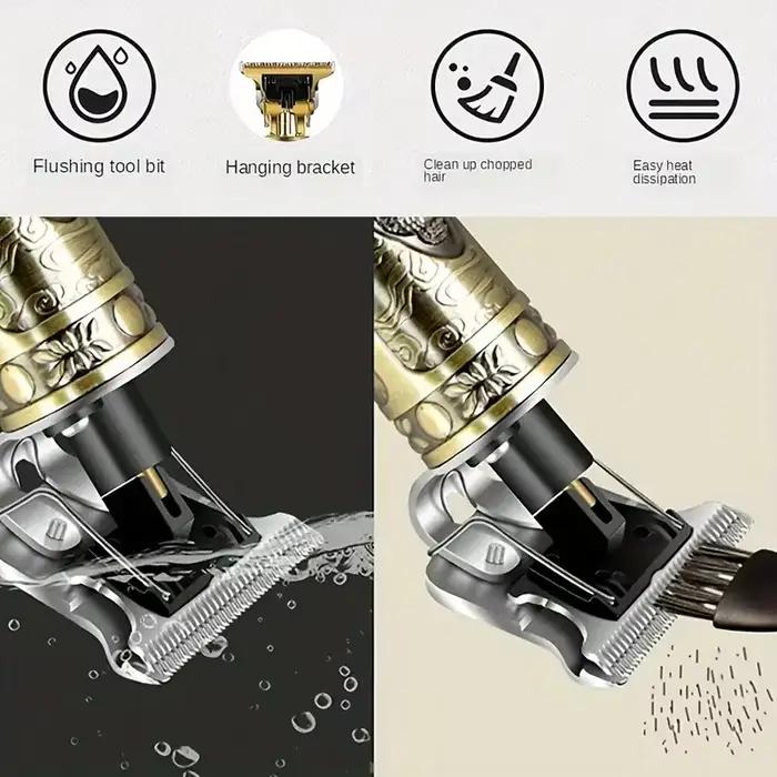 Tondeuse à cheveux professionnelle avec 4 guides de peigne
